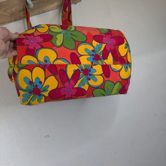 🔥Clearance Bundle 10 for $25  Canvas Tote Bag w/ Bright Tropical Floral Print - Picture 5 of 12